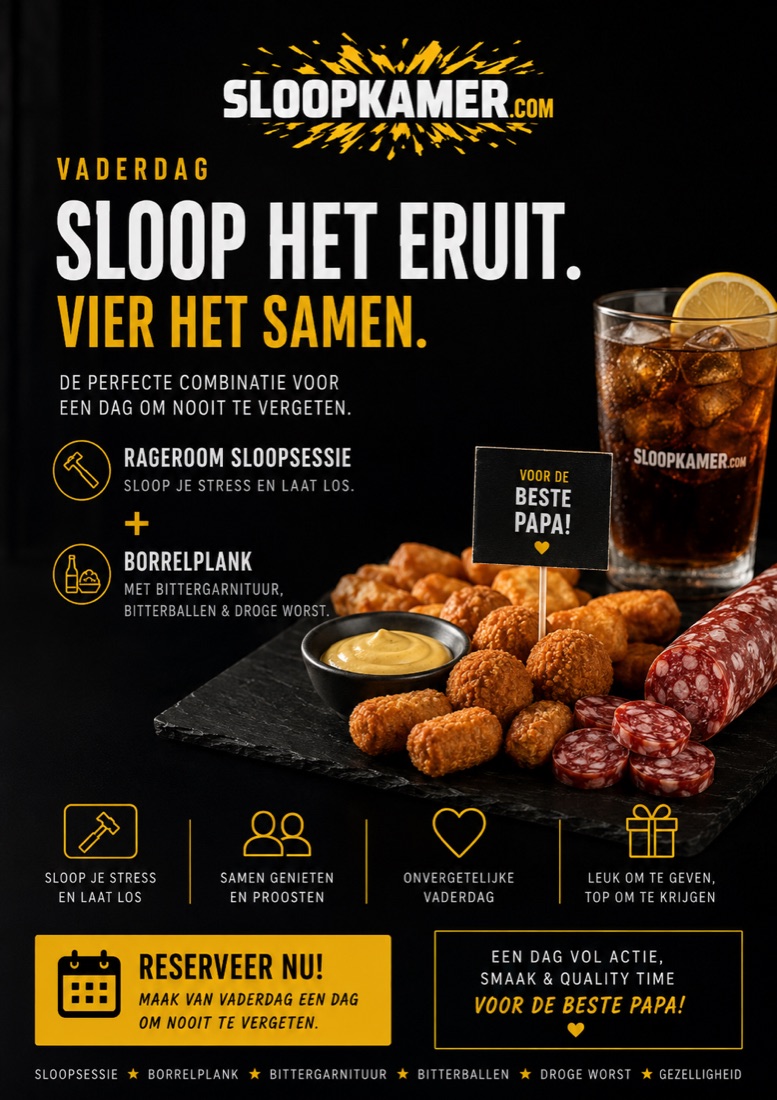 Vaderdag special: sloop het eruit, vier het samen